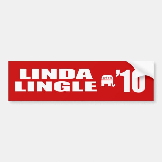 LINDA LINGLE FÜR SENAT AUTOAUFKLEBER (Vorne)