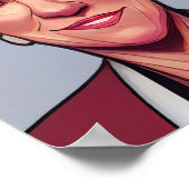 Linda Mcmahon Comic Style Poster (Ecke)