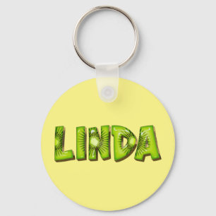Linda Name Kiwi Design Schlüsselanhänger