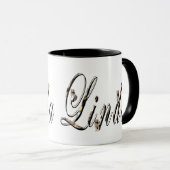 Linda, Name, Logo, Black Combo Kaffee Tasse. Tasse (VorderseiteRechts)