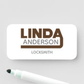 Linda Name Tag Namensschild (Beispiel)