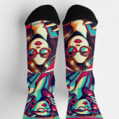 Linda Roberts ruft Scammers Fierce Socks Socken (Oben)