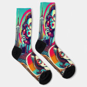 Linda Roberts ruft Scammers Fierce Socks Socken (Rechts)