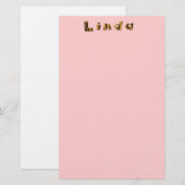 Linda Stationery Briefpapier (Vorne/Hinten)