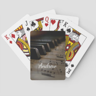 Linda T (1) Piano Keys für antike Musik Spielkarten