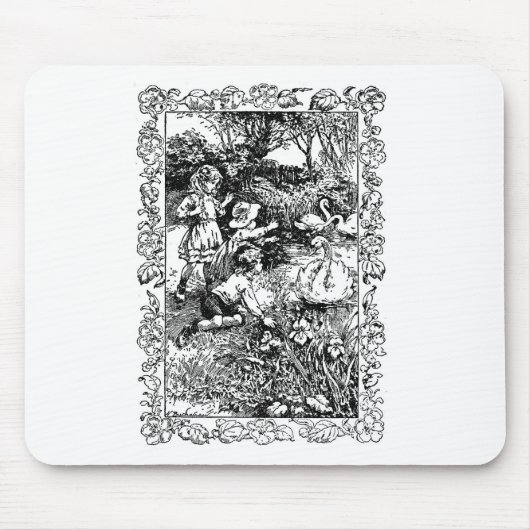 Linda und der Schwan Mousepad (Vorne)