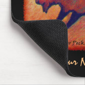 Lindas stilisierter Büffel Mousepad (Ecke)