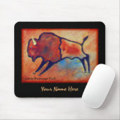 Lindas stilisierter Büffel Mousepad (Mit Mouse)