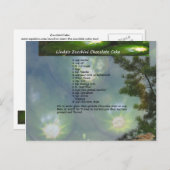 Linda's Zucchini Chocolate Cake Postcard Postkarte (Vorne/Hinten)