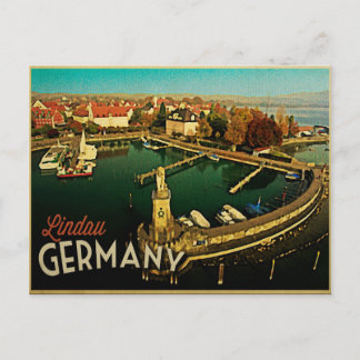 Lindau Deutschland Panorama Postkarte