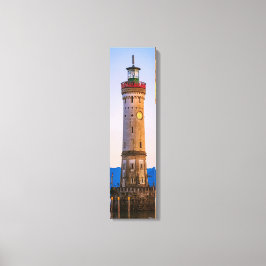 Lindau Lighthouse Harbour View Vertikale Leinwand