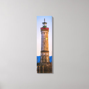 Lindau Lighthouse Harbour View Vertikale Leinwand 