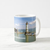 Lindau morgens Bodensee - Andenken-Tasse Kaffeetasse (VorderseiteRechts)
