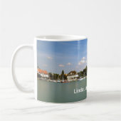 Lindau morgens Bodensee - Andenken-Tasse Kaffeetasse (Links)