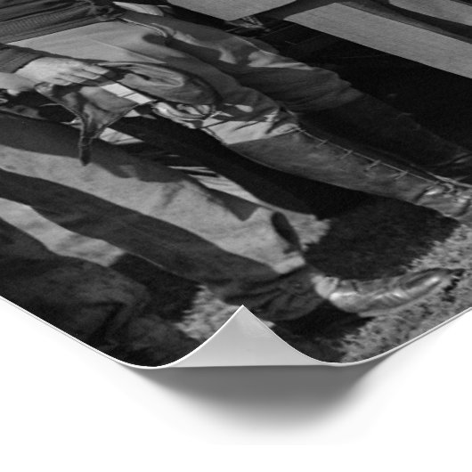 Lindbergh und Wright auf Wright Field Fotografy Poster (Ecke)