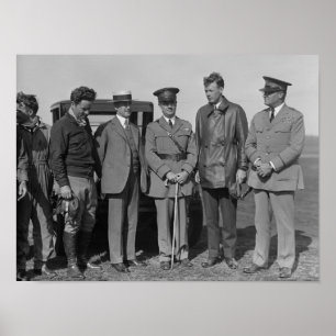 Lindbergh und Wright auf Wright Field Fotografy Poster