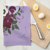 Linde de Cuisine Maßgeschneiderter Veilchenstrauß Geschirrtuch (Viertel Falte)