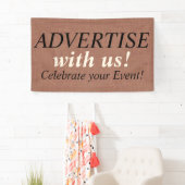 Linde Leinwand nahtlose Muster 2 + Ihre Ideen Banner (Insitu)