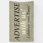 Linde Leinwand nahtlose Muster 3 + Ihre Ideen Banner (Vertikal)