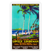 Lindeman Island Poster Flexible Foto Magnet (Vertikal)