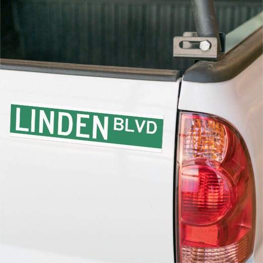 Linden Boulevard Sign Autoaufkleber (Auf Lkw)