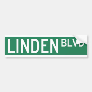 Linden Boulevard Sign Autoaufkleber