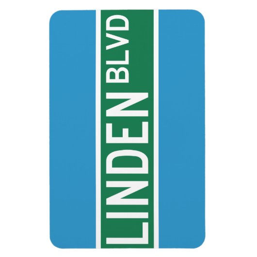 Linden Boulevard Sign Magnet (Vertikal)