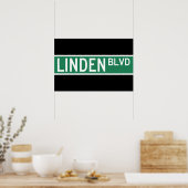 Linden Boulevard Sign Poster (Küche)