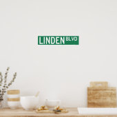 Linden Boulevard Sign Poster (Küche)