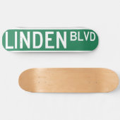 Linden Boulevard Sign Skateboard (Horizontal)