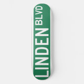 Linden Boulevard Sign Skateboard (Vorderseite)