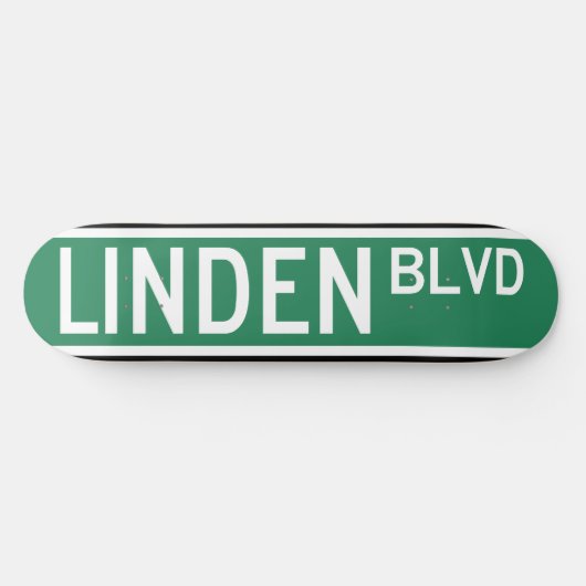Linden Boulevard Sign Skateboard (Horizontal)