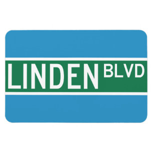 Linden-Boulevard-Zeichen Magnet