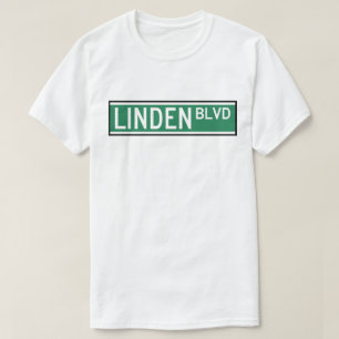 Linden-Boulevard-Zeichen T-Shirt