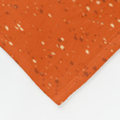 Linden Fall Leaf Art in Gelb und lebhaftem Orange Fleecedecke (Ecke)