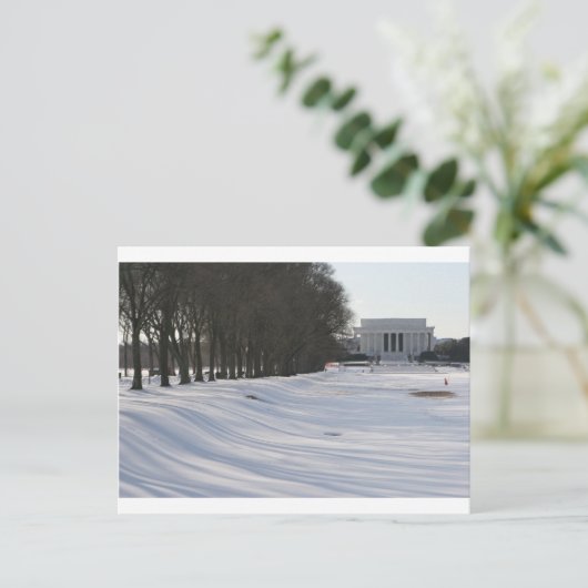 Lindenschnee Postkarte (Stehend Vorderseite)