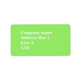 Lindgrün Adressaufkleber