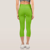 Lindgrün Capri Leggings (Rückseite)