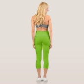Lindgrün Capri Leggings (Rückseite)
