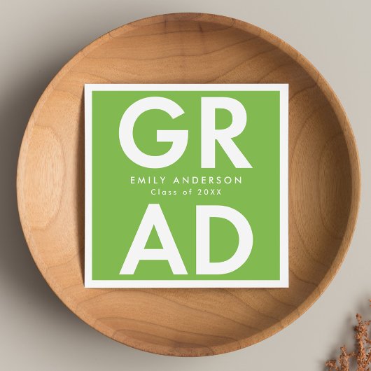 Lindgrün | Fett Grad Abschluss Serviette