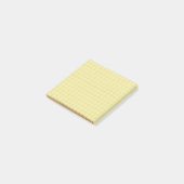 Lindgrün kariertes Muster Lebendiges Rasterdesign Post-it Klebezettel (angewinkelt)