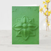 Lindgrün Karte (Gelbe Blume)