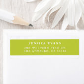 Lindgrün | Modern Color Strip Address Labels (Insitu)