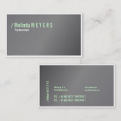 Lindgrün Visitenkarte (Vorne/Hinten)