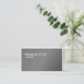 Lindgrün Visitenkarte (Stehend Vorderseite)