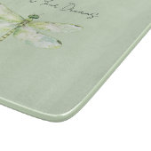 Lindgrüne Libelle Schneidebrett (Ecke)