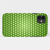 Lindgrüne Tupfen Case-Mate iPhone Hülle (Rückseite (Horizontal))