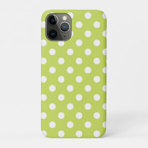 Lindgrüner Chartreuse & Weiße Punkte Punkte Case-Mate iPhone Hülle
