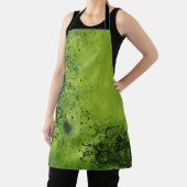 Lindgrüner Grunge mit schwarzen Akzenten Schürze (InSitu)