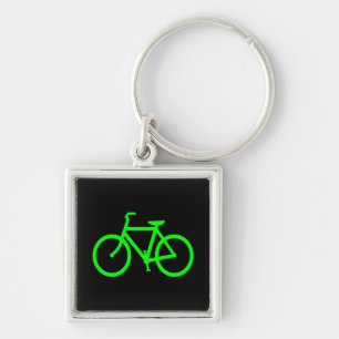 Lindgrünes Fahrrad Schlüsselanhänger